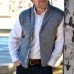 Men's Vintage Solid Color Shawl Collar Knitted Vest 90526610Y