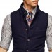 Men's Vintage Suede Stand Collar Single Breasted Vest 65851873Y Men's Vintage Suede Stand Collar Single Breasted Vest 65851873Y