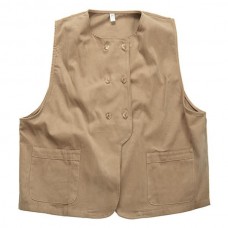 Men's Vintage Loose Workwear Double Breasted Vest 29050315M